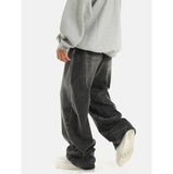 Tryess-TRY No. 9586 SMOKE GRAY STRAIGHT JEANS