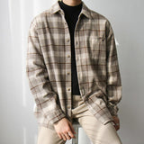 Tryess-TRY No. 2811 WOOLEN PLAID SHITryess-TRY