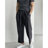 Tryess-TRY No. 9812 PLEATED STRETCH PANTS