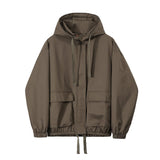 Tryess-TRY No. 7034 STAND COLLAR HOODED PILOT JK