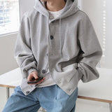 Tryess-TRY No. 5418 OVERSIZE BUTTON-UP HOODIE JK