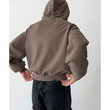 Tryess-TRY No. 1205 CROP PULLOVER HOODIE