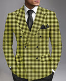 suit Men's Printed Double-Sided Split Suit Jacket Urban Fashion Slim Casual Small Suit