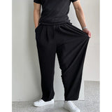 Tryess-TRY No. 9812 PLEATED STRETCH PANTS