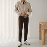 Tryess-TRY No. 3505 DARK CREAM CORDUROY COLLAR SHITryess-TRY