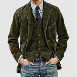 men’s outfits Spring and Autumn Corduroy Suit Casual Men's Suit Jacket