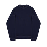 Tryess-TRY No. 3176 NAVY BLUE CREWNECK SWEATER