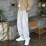 Tryess-TRY No. 10927 FOLDED PLEATED STRAIGHT PANTS