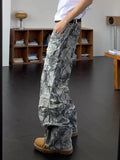 Tryesstore-Streetwear Men Outfits Tomboy Fits - TRY10978 CAMO MULTI-POCKET CARGO PANTS