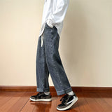 men’s outfits Jeans Men's Loose Straight Korean Style Trendy Ins Versatile Men's Pants Casual Wide Leg Pants-P35