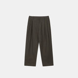 Tryess-TRY No. 10927 FOLDED PLEATED STRAIGHT PANTS