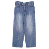 TRYESS- TRY6416 DENIM BLUE WIDE STRAIGHT JEANS