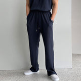 Tryess-TRY No. 9524 PLEATED SLEEVELESS SHITryess-TRY & WIDE DRAWSTRING PANTS