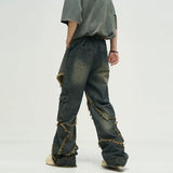 TRYESS- TRY10100 RECONSTRUCTED STAR DENIM JEANS