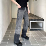 TRYESS- TRY9164 GRADIENT GRAY STRAIGHT DENIM JEANS