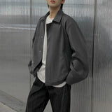 TRYESS-MEN'S AUTUMN WINTER CASUAL OUTFITS TRY. 11023 GRAY COLLAR SHIRT JK