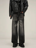 TRYESS- TRY10270 RETRO BLACK DENIM JEANS