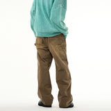 Tryess-TRY No. 10713 BROWN CARPENTER PANTS