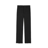 Tryess-TRY No. 1093 SPLIT WIDE STRAIGHT PANTS