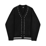 Tryess-TRY No. 3291 V-NECK KNITTED CARDIGAN