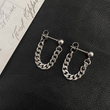 TRYESS-MENS FASHION CASUAL OUTFITS CLOTHING ACCESSORIES TRENDY MEN'S ACCESSORIES DANGLE CHAIN EARRING