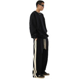 Tryess-TRY No. 9725 BLACK STRIPED PANTS