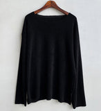 Tryess-TRY No. 10000 KNIT PULLOVER LONG SLEEVE