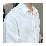 fall outfits men Same Style Men's Summer Cotton and Linen Breathable Shirt + Shorts Suit Korean Style Simple Loose Wide Version Suit