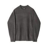 Tryess-TRY No. 6157 KNITTED PULLOVER ROUND NECK SWEATER