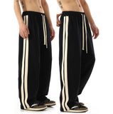 Tryess-TRY No. 9725 BLACK STRIPED PANTS