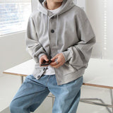 Tryess-TRY No. 5418 OVERSIZE BUTTON-UP HOODIE JK