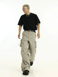 Tryess-TRY No. 10250 CARGO STRAIGHT PANTS