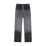 TRYESS- TRY9164 GRADIENT GRAY STRAIGHT DENIM JEANS