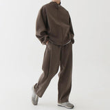 Tryess-TRY No. 4453 ZIP-UP COLLAR JK & WIDE SWEATPANTS