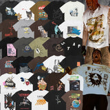 t shirt Travis Scott Cactus Jack Collection Skull Haolian Famous Printed Short Sleeve T-shirt