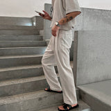 Tryesstore-Streetwear Men Outfits Tomboy Fits - TRY11712 CASUAL SHIRT & PLEATED STRAIGHT PANTS