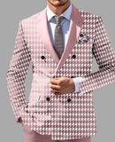 suit Men's Printed Double-Sided Split Suit Jacket Urban Fashion Slim Casual Small Suit