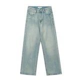 TRYESS- TRY11208 LIGHT BLUE RELAX STRAIGHT DENIM JEANS