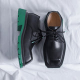 Tryess- Oksu Contrast Sole Square Toe Shoes