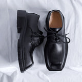 Tryess- Oksu Contrast Sole Square Toe Shoes