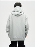 Tryess- Oversize Fleece Hooded Ninja Sweatshirt