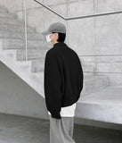 Tryess- Oversized Knit Polo Shirt