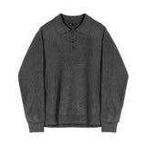 Tryess- Oversized Knit Polo Shirt