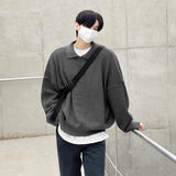 Tryess- Oversized Knit Polo Shirt