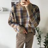 Tryess- Plaid Loose Sweater