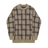 Tryess- Plaid Loose Sweater