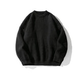 Tryess- Pleated Knitted Round Neck Bottoming Sweater