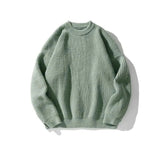 Tryess- Pleated Knitted Round Neck Bottoming Sweater