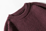 Tryess- Pleated Knitted Round Neck Bottoming Sweater