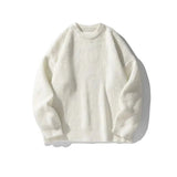 Tryess- Pleated Knitted Round Neck Bottoming Sweater